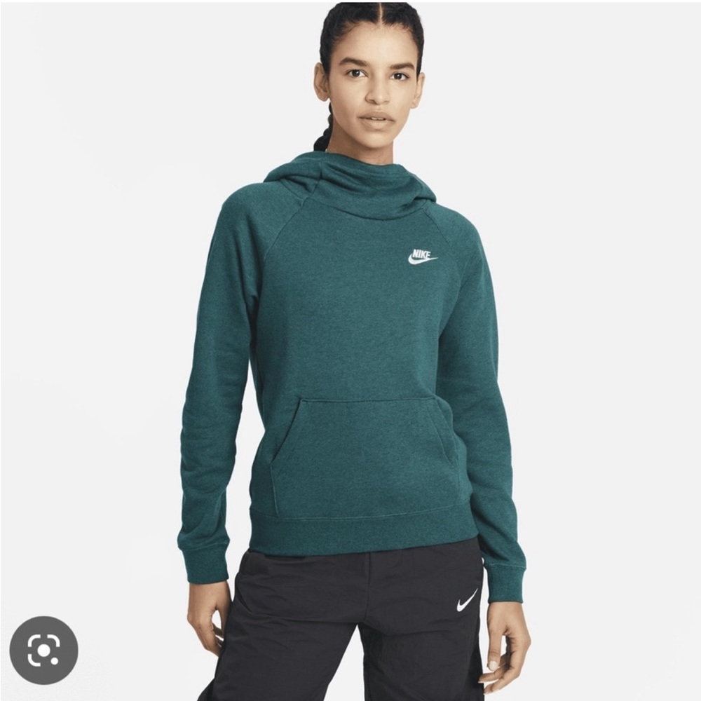 Teal Nike cowl neck hoodie size XS